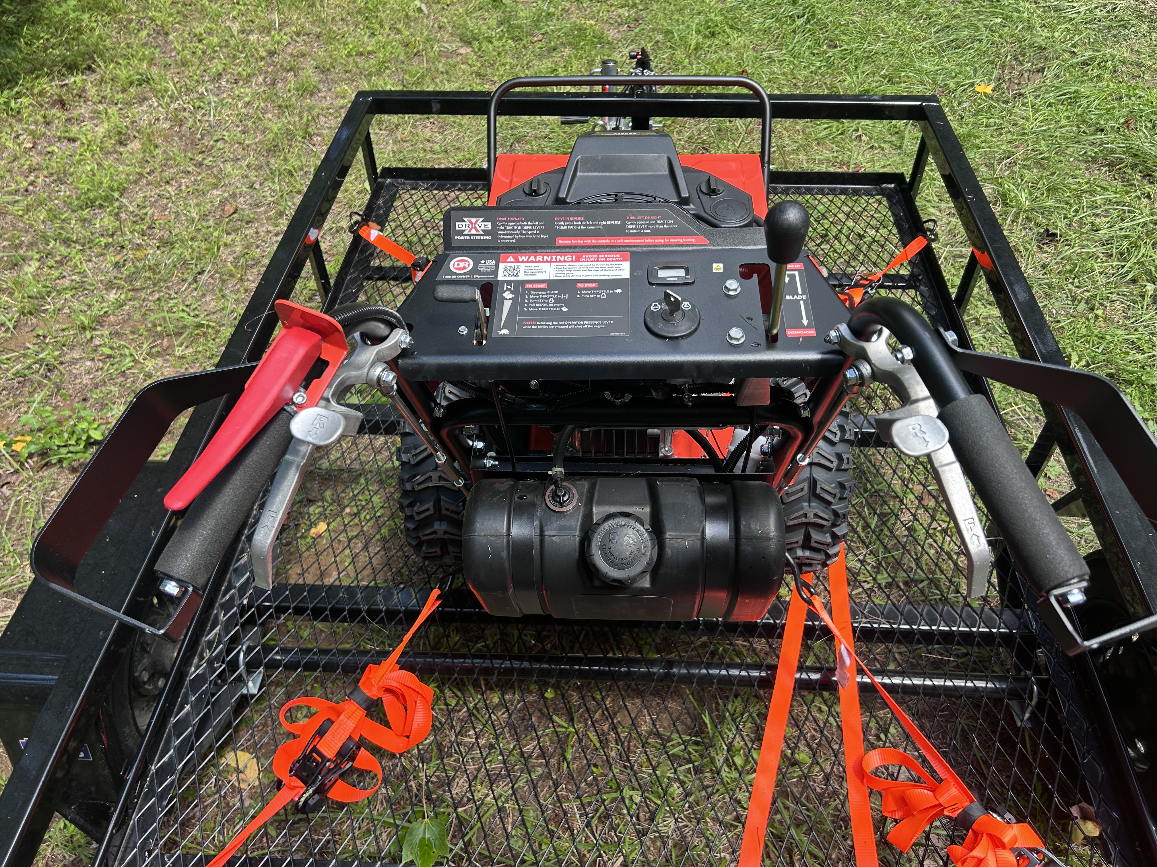 Commercial brush mower engine